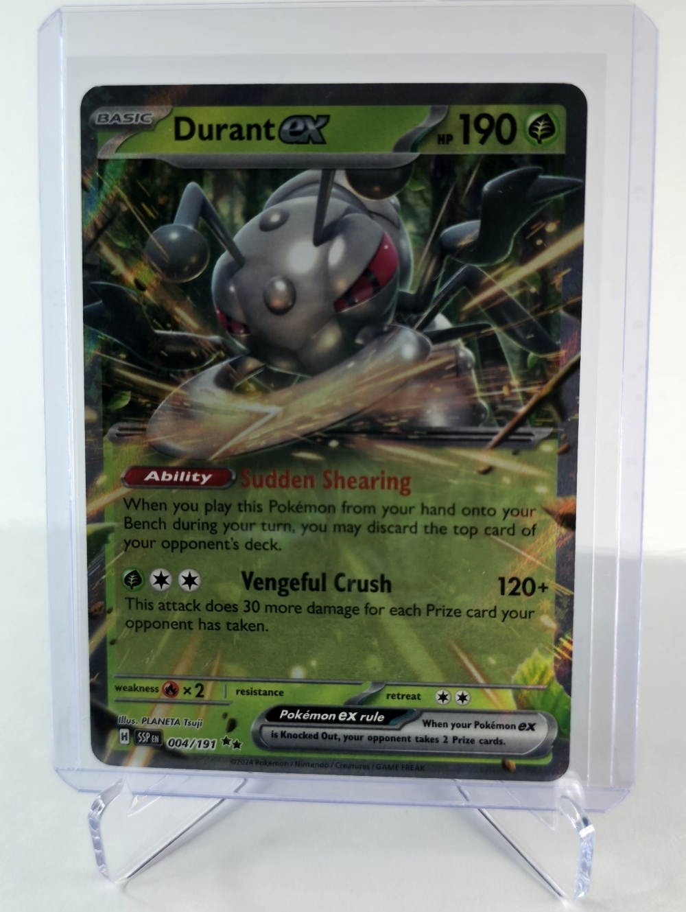 Pokémon TCG - Durant ex - Surging Sparks - Double Rare - 004/191